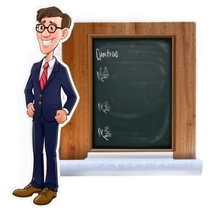 Cartoon School Principal PNG 06252024