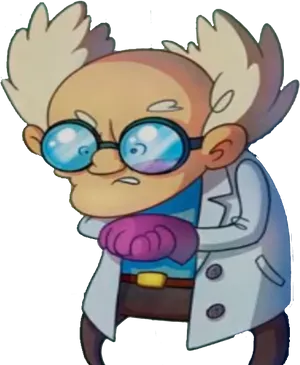 Cartoon Scientist Character PNG image