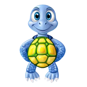 Cartoon Sea Turtle Character Png Tex4 PNG image