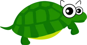 Cartoon Sea Turtle Illustration PNG image