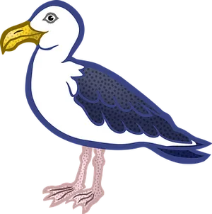 Cartoon Seagull Illustration