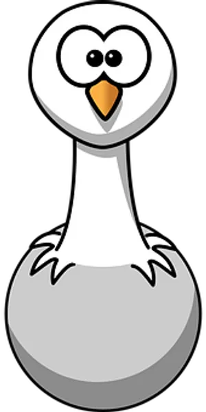 Cartoon Seagull Pawn Illustration PNG image