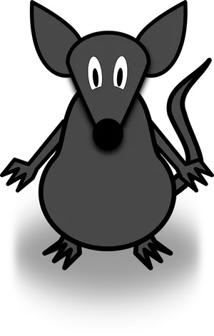 Cartoon Shadow Rat Illustration PNG image