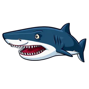 Cartoon Shark Jaw Graphic Png 06292024 PNG image