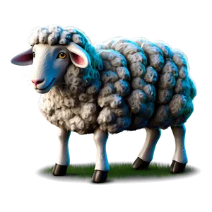 Cartoon Sheep C PNG image