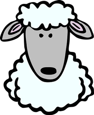 Cartoon Sheep Graphic PNG image