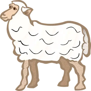 Cartoon Sheep Illustration