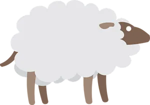 Cartoon Sheep Illustration