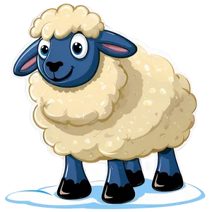 Cartoon Sheep In Snow PNG 83 PNG