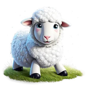 Cartoon Sheep In Snow PNG Hvr37 PNG
