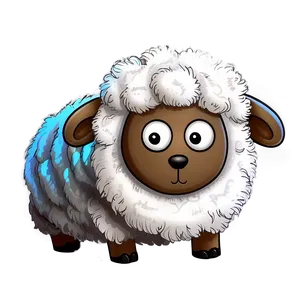 Cartoon Sheep In Sweater PNG 06272024