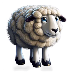 Cartoon Sheep Png 05232024 PNG image