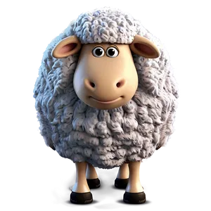 Cartoon Sheep With Hat PNG 14