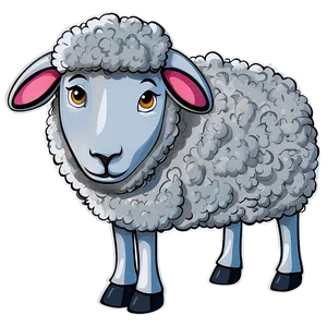 Cartoon Sheep With Star PNG 30 PNG