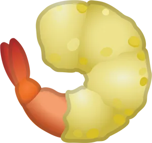 Cartoon Shrimp Illustration PNG image