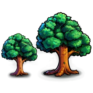 Cartoon Small Tree Png Eqc40 PNG image