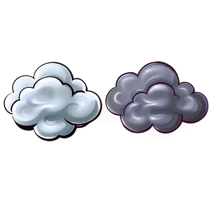 Cartoon Smoke Clouds Png 06282024 PNG image