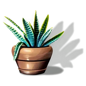 Cartoon Snake Plant PNG Bjw10 PNG