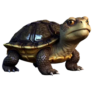 Cartoon Snapping Turtle Character PNG 06252024