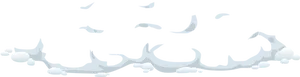 Cartoon Snow Drifts Vector PNG image
