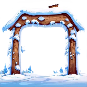 Cartoon Snow World PNG 05062024