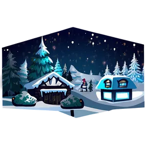 Cartoon Snow World PNG Phq