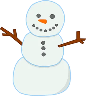 Cartoon Snowman Graphic