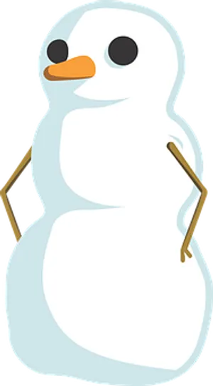 Cartoon Snowman Graphic PNG image