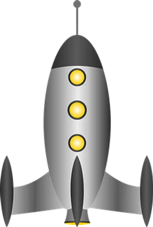 Cartoon Space Rocket Vector PNG image