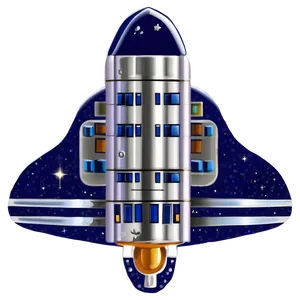 Cartoon Spacecraft Illustration Png 06292024 PNG image