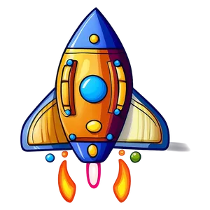 Cartoon Spaceship Design Png 05212024 PNG image