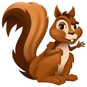 Cartoon Squirrel Illustration
