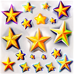 Cartoon Star Background PNG 75
