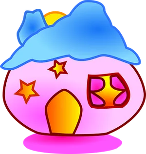 Cartoon Star House Graphic