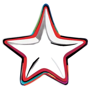 Cartoon Star Outline PNG Cyd71 PNG