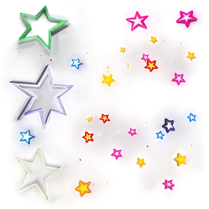 Cartoon Star Print PNG Jhg1 PNG