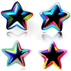 Cartoon Star Silhouettes Png 06122024 PNG image