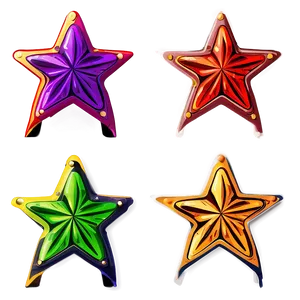 Cartoon Star Sticker PNG Cre PNG