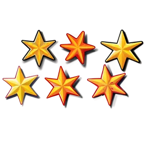 Cartoon Star Stickers Png Two35 PNG image