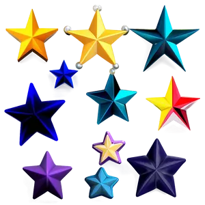 Cartoon Star Texture PNG 06132024 PNG