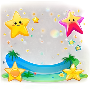 Cartoon Stars D PNG image