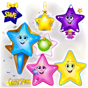 Cartoon Stars Transparent Png Lwj PNG image