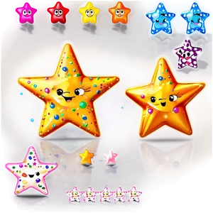 Cartoon Stars Transparent PNG Xap37