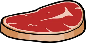 Cartoon Steakon Cutting Board PNG image