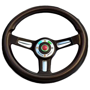 Cartoon Steering Wheel PNG 05252024