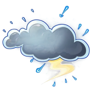 Cartoon Storm Cloud Png 99 PNG image