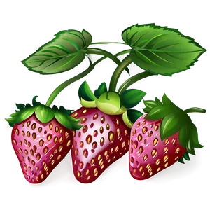 Cartoon Strawberry PNG Dnu99
