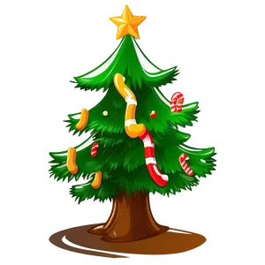 Cartoon Style Arbol De Navidad PNG 06122024 PNG
