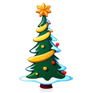 Cartoon Style Arbol De Navidad Png Wqe PNG image