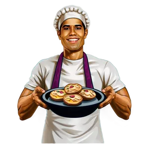 Cartoon Style Baker PNG 06292024 PNG